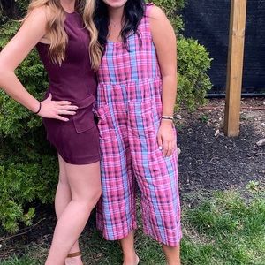 Urban outfitters plaid jumpsuit 💓